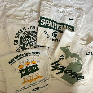 Assorted Michigan State University T-Shirts